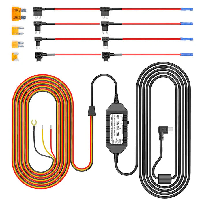 VIOFO Mini HK3 Hardwire Kit with 8pcs Full Set Circuit Fuse Tap