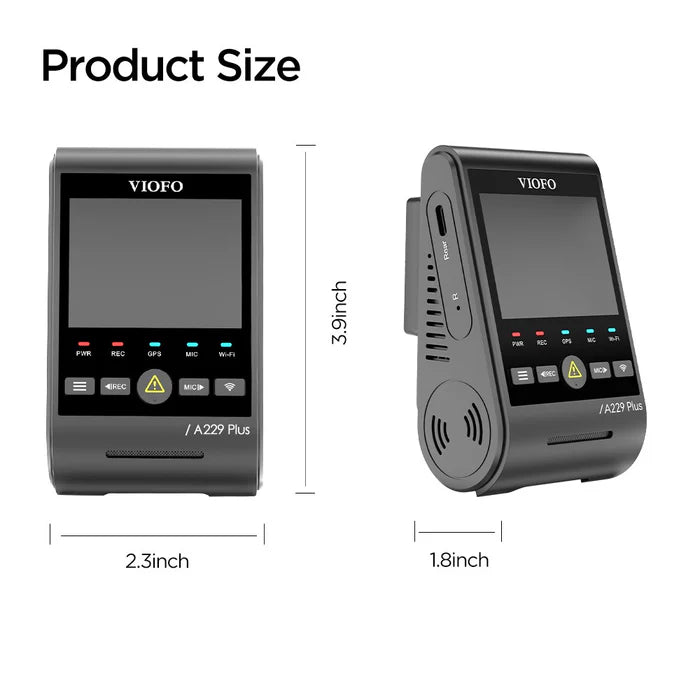 VIOFO A229 Plus 1CH 2K HDR Dash Cam