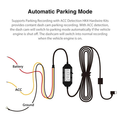 VIOFO Type-C HK4 Hardwire Kit with 8pcs Full Set Fuse