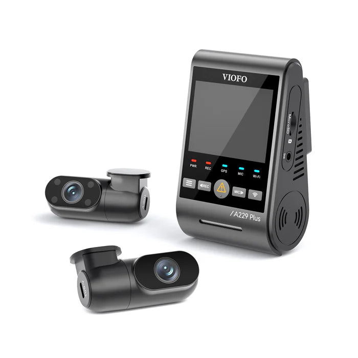 VIOFO A229 Plus 3CH 2K + 2K + 1080P HDR Triple Dash Cam