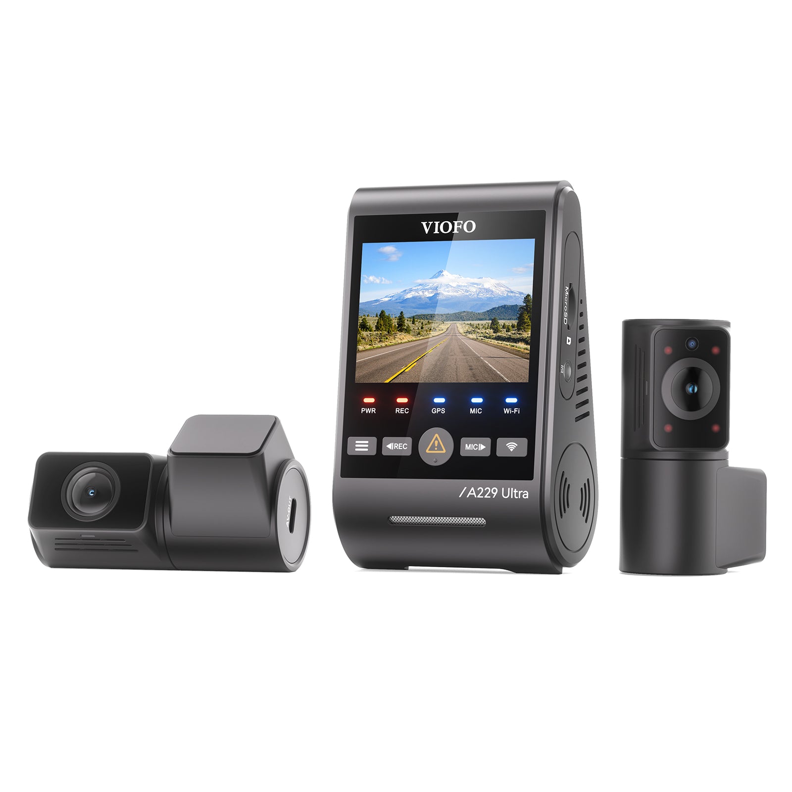 VIOFO A229 Ultra 3CH 4K Front+4K Rear+1080P Fisheye