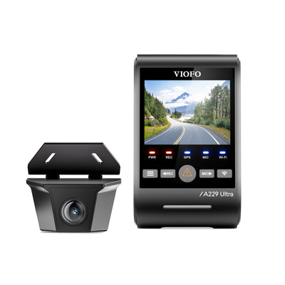 VIOFO A229 Ultra-W 2CH 4K Front+4K Waterproof Rear Camera