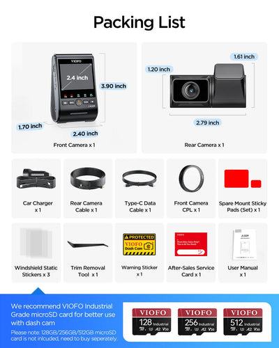 VIOFO A329S 2CH 4K
