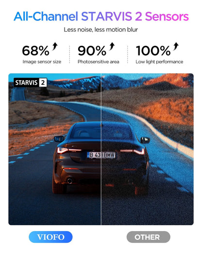 VIOFO A329S 3CH 4K + 2K Cabin + 2K Rear Dash Cam