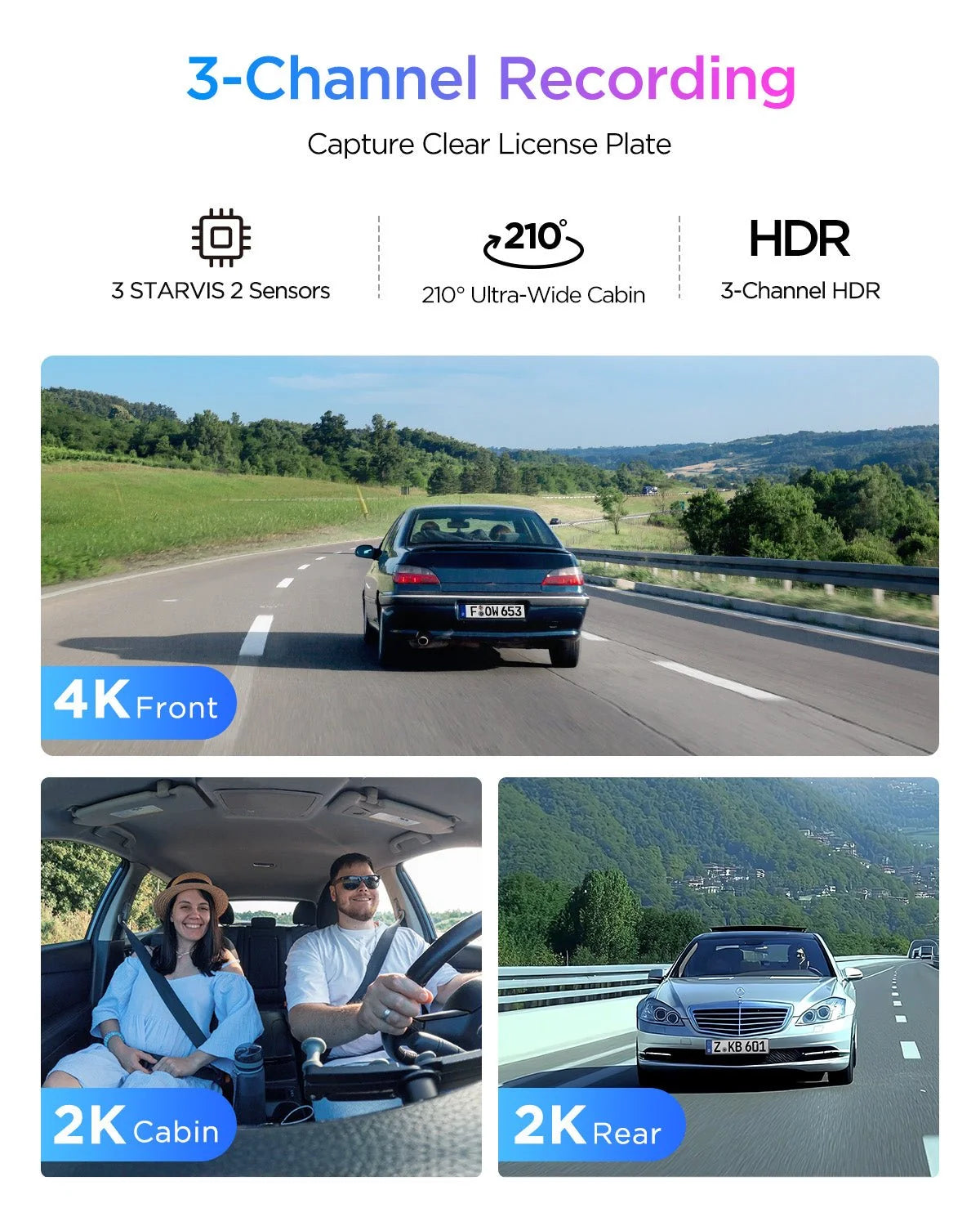 VIOFO A329S 3CH 4K + 2K Cabin + 2K Rear Dash Cam