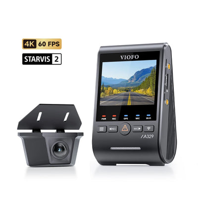 VIOFO A329SW 2-Channel 4K 60FPS Front + 2K Waterproof Rear Dash Cam