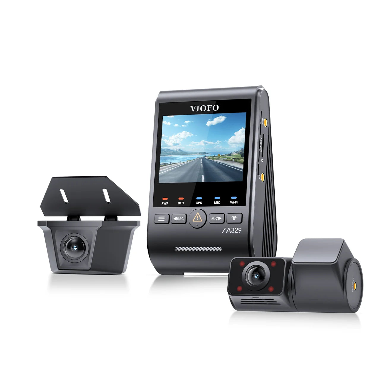 VIOFO A329SW 3-Channel 4K Front + 2K Waterproof Rear + 2K Infrared Cabin Dash Cam