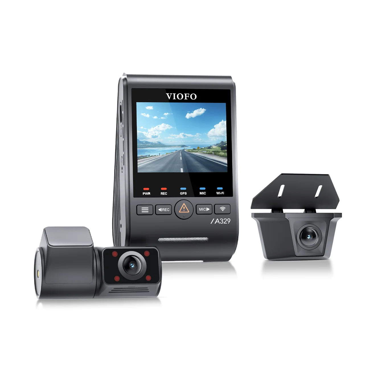 VIOFO A329SW 3-Channel 4K Front + 2K Waterproof Rear + 2K Infrared Cabin Dash Cam