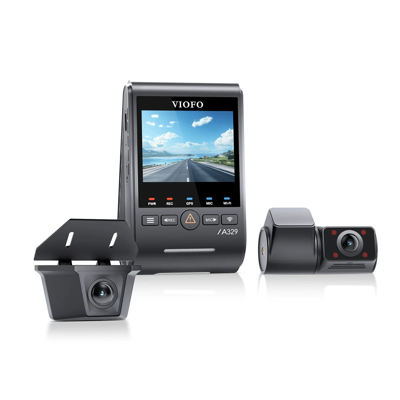 VIOFO A329SW 3-Channel 4K Front + 2K Waterproof Rear + 2K Infrared Cabin Dash Cam