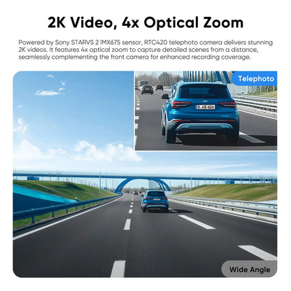 VIOFO RTC420 2K HDR 4x Optical Zoom Telephoto Camera